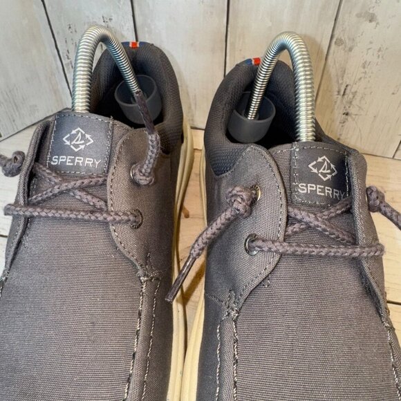 Sperry Women's Captain's Moc Seacycled Loafer Slip-on Boat Shoes Size 8.5 Gray - Picture 5 of 10